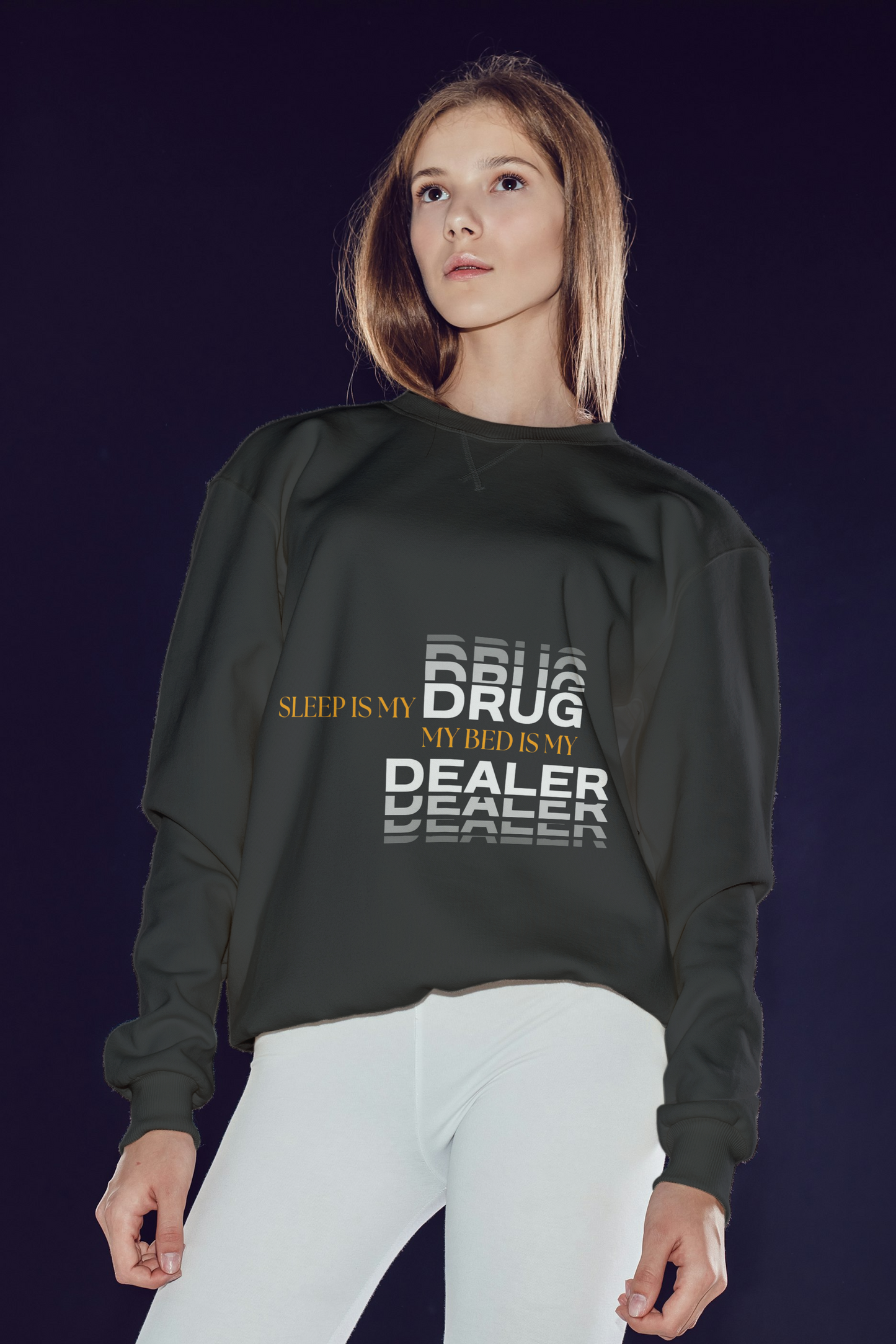Sleep Is My Drug – Funny Sleep Quote Typography T-Shirt Design- Woman