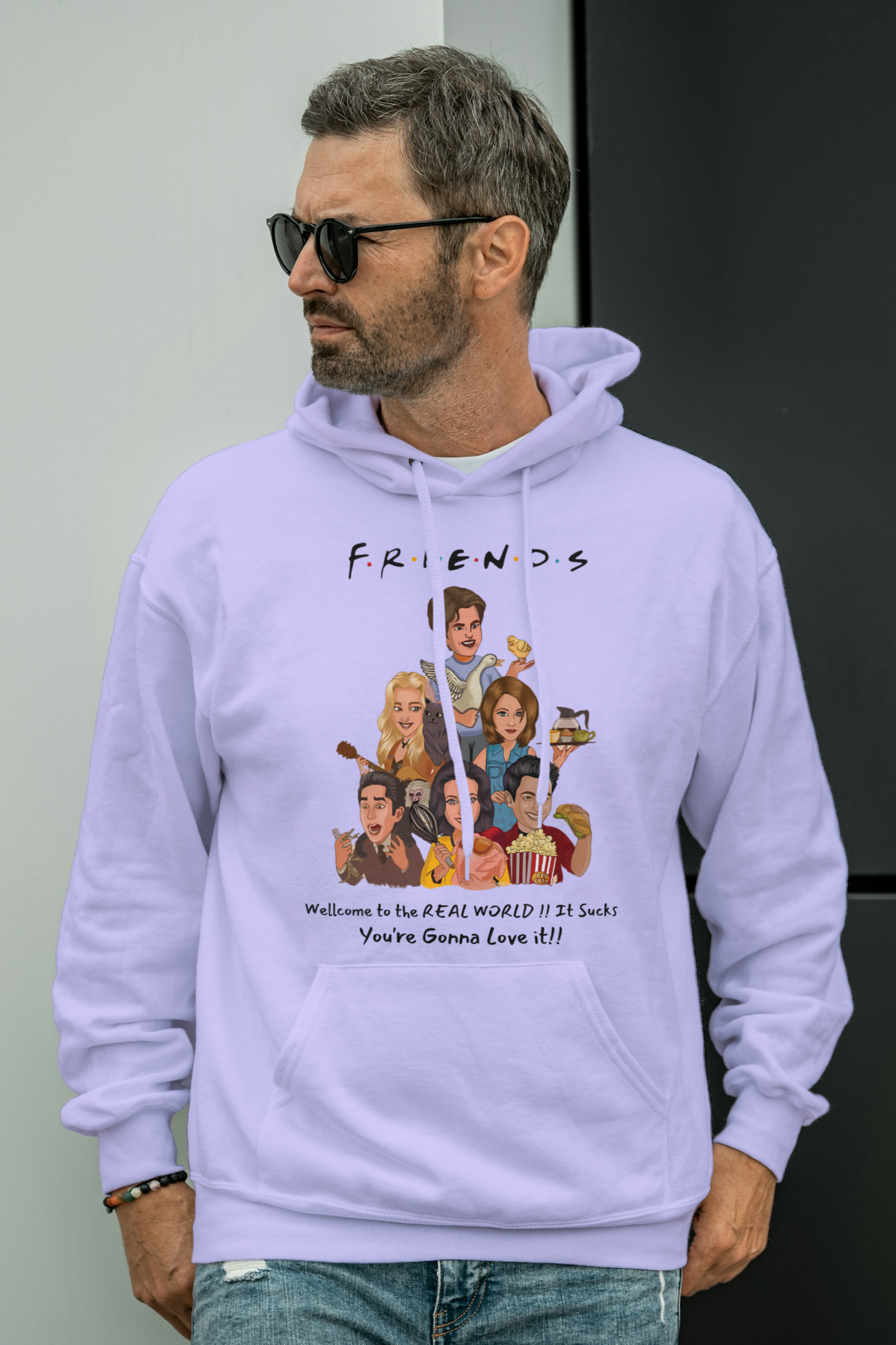Friends TV Show Quote – Real World Funny Fan Art T-Shirt Design