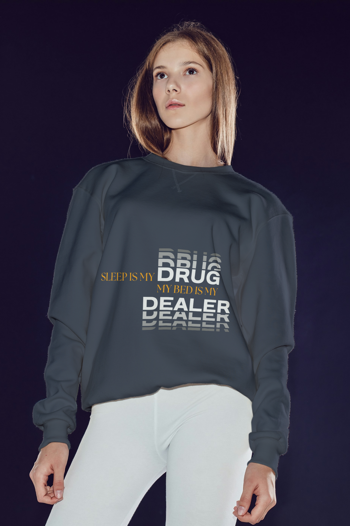 Sleep Is My Drug – Funny Sleep Quote Typography T-Shirt Design- Woman
