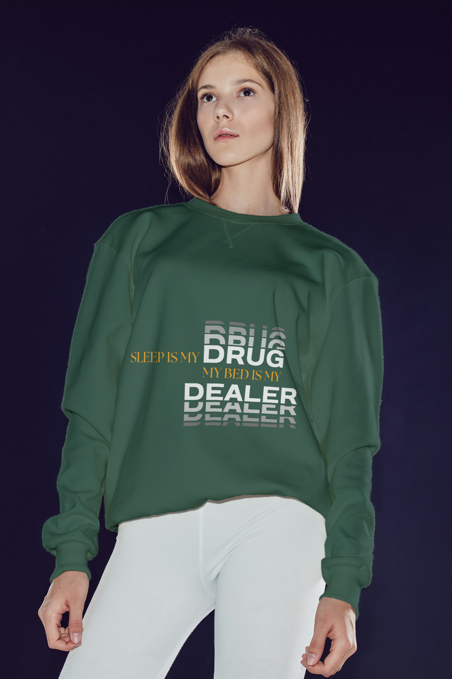 Sleep Is My Drug – Funny Sleep Quote Typography T-Shirt Design- Woman
