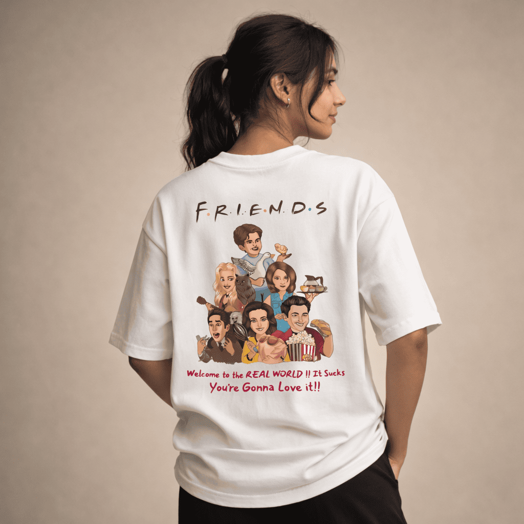 Real World Quote Oversized T Shirt