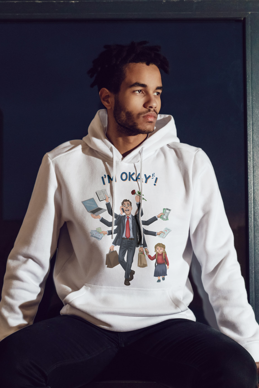 I’m Okay (Not) – Relatable Graphic T-Shirt for Men | Work-Life Chaos in One Look