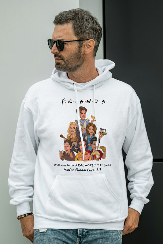 Friends TV Show Quote – Real World Funny Fan Art T-Shirt Design