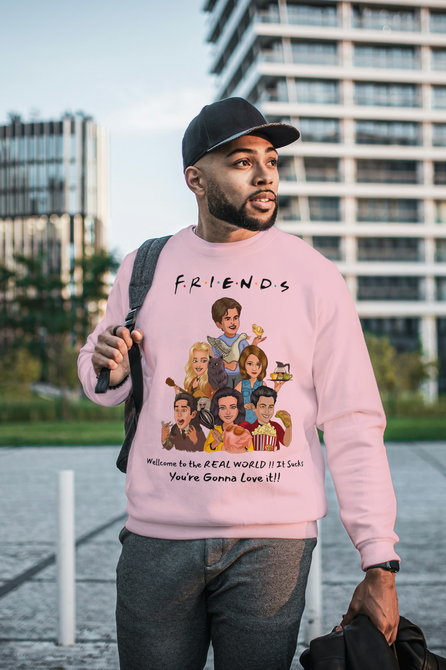 Friends TV Show Quote – Real World Funny Fan Art T-Shirt Design