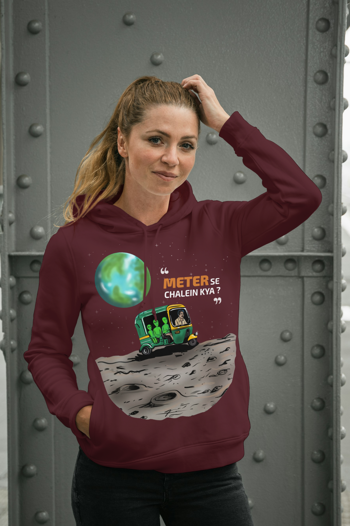 Funny Alien Auto Rickshaw Ride | Meter Se Chalein Kya? – Indian Meme Design -  Woman