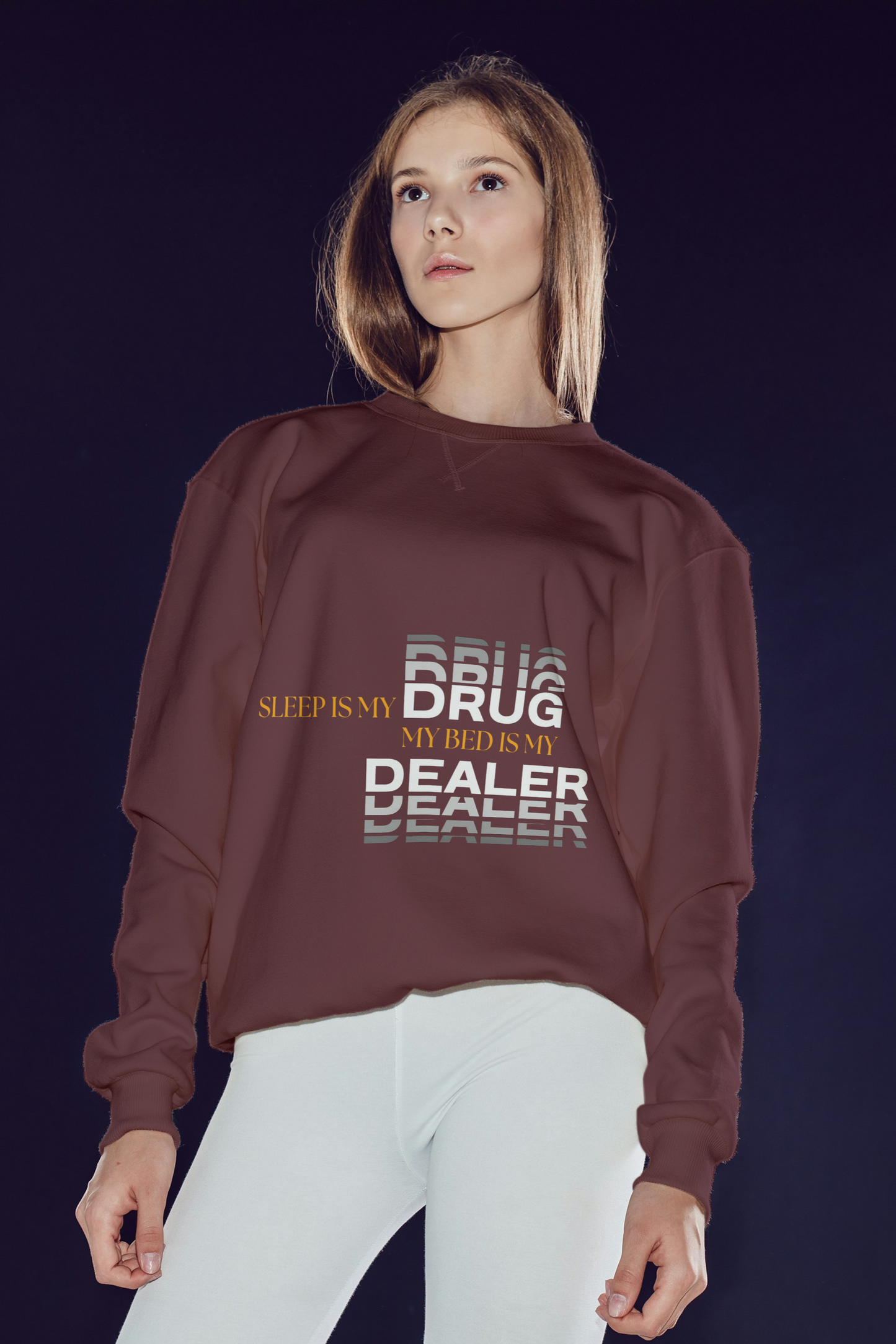 Sleep Is My Drug – Funny Sleep Quote Typography T-Shirt Design- Woman