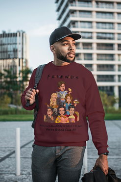 Friends TV Show Quote – Real World Funny Fan Art T-Shirt Design