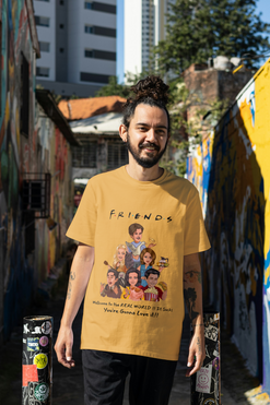 Friends TV Show Quote – Real World Funny Fan Art T-Shirt Design