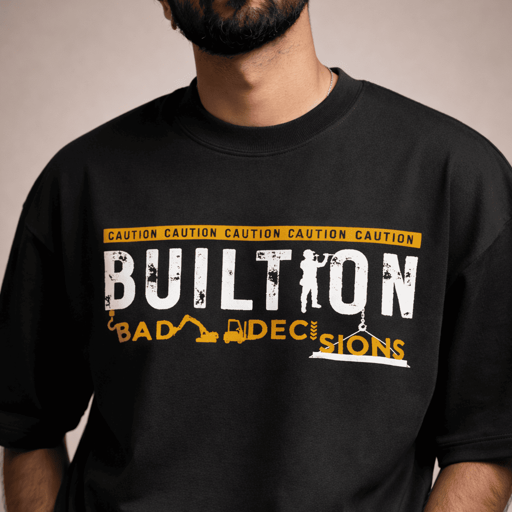 Built From Bad Decisions Oversized T-Shirt