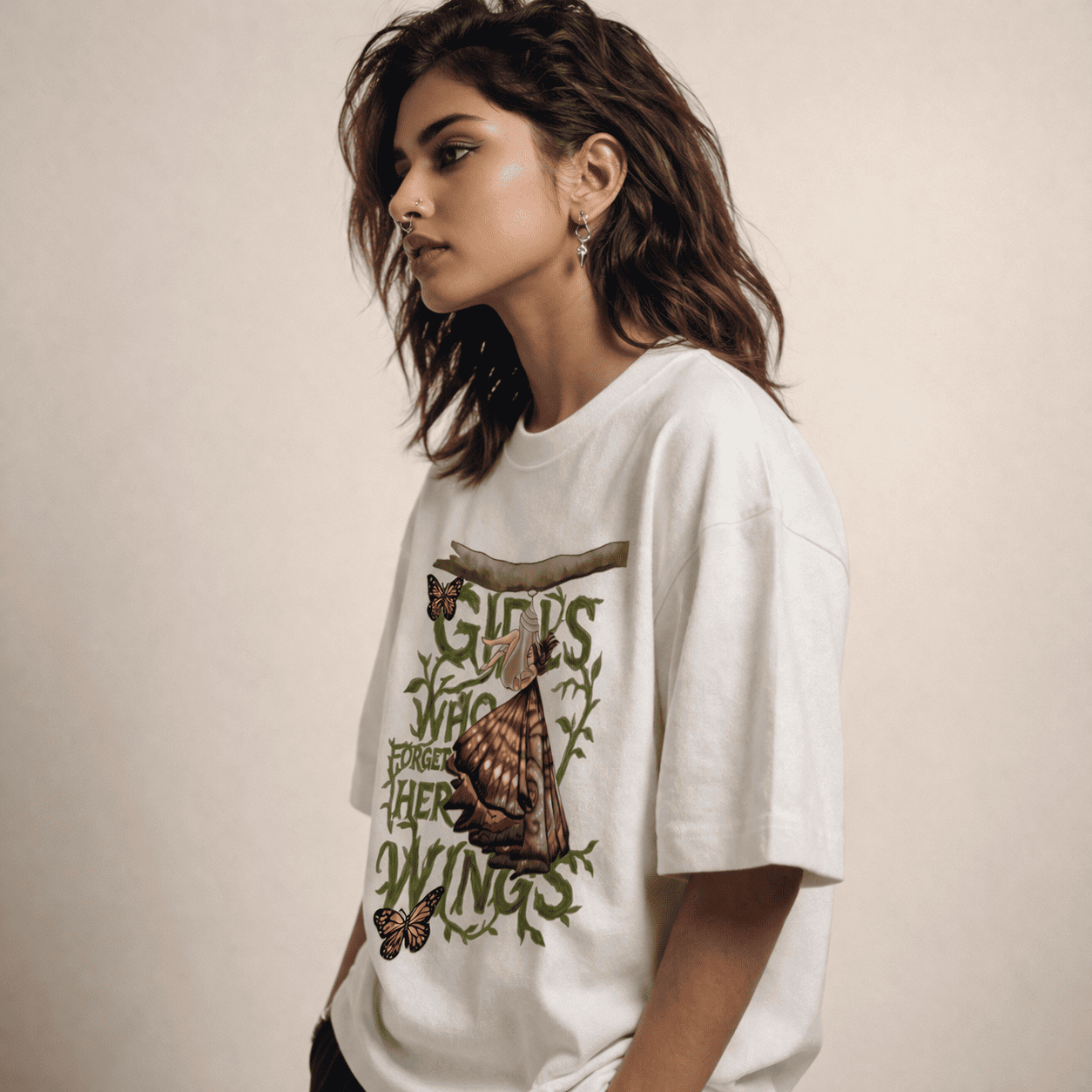 Forget Her Wings Oversized T-Shirt
