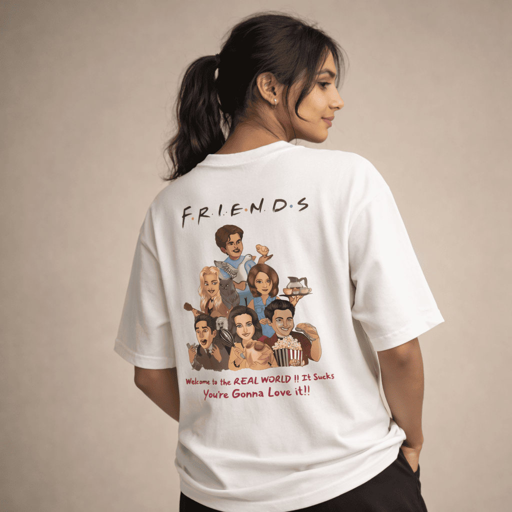Real World Quote Oversized T Shirt