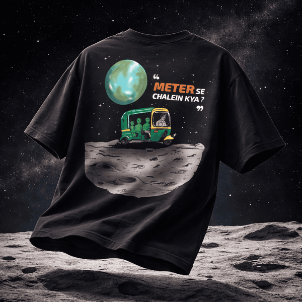 Cosmic Auto | Signature Obsidian Oversized T-shirt