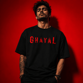 Ghatak | Signature Obsidian Oversized T-shirt - Soch Dost