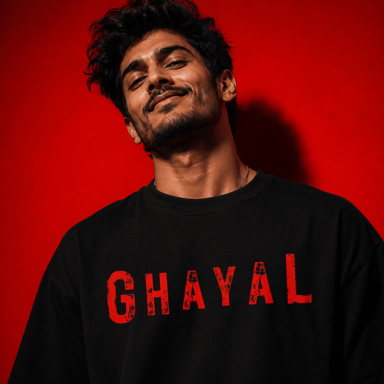 Ghatak | Signature Obsidian Oversized T-shirt - Soch Dost
