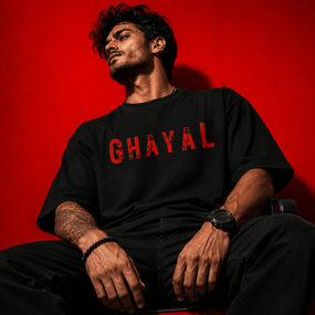 Ghatak | Signature Obsidian Oversized T-shirt - Soch Dost