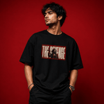 THE REVENGE Oversized Black T-Shirt - Soch Dost